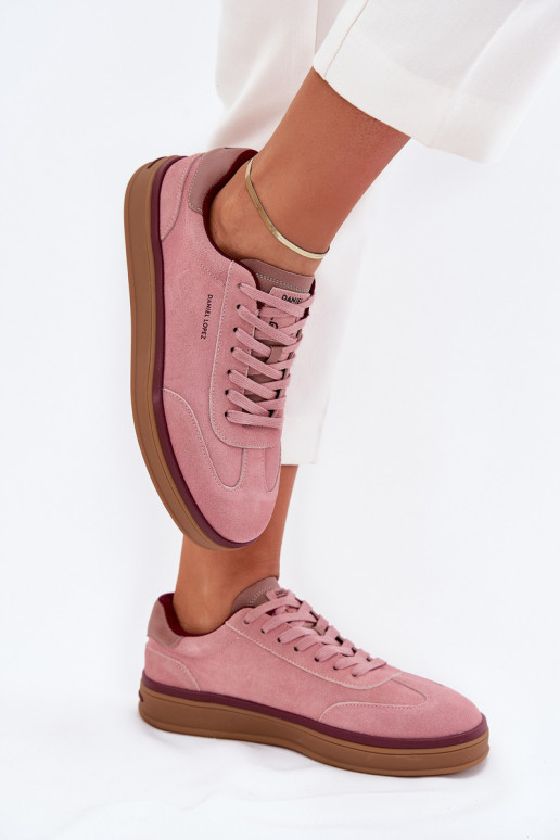 aus INildleder Feminin Sneakers Stilvollllschuhe Daniel Lopez Just Dare SS2D4010 pinke Farbe aus INildleder Feminin Sneakers Stilvollllschuhe Daniel Lopez Just Dare SS2D4010 pinke Farbe