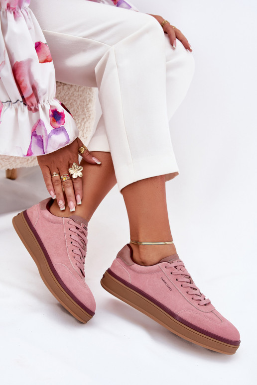 aus INildleder Feminin Sneakers Stilvollllschuhe Daniel Lopez Just Dare SS2D4010 pinke Farbe aus INildleder Feminin Sneakers Stilvollllschuhe Daniel Lopez Just Dare SS2D4010 pinke Farbe