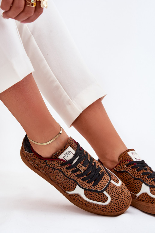 Sneakers Stilvollllschuhe Feminin Daniel Lopez Just Dare SS2D4016 braune Farbe Sneakers Stilvollllschuhe Feminin Daniel Lopez Just Dare SS2D4016 braune Farbe