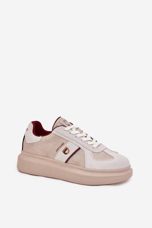 Haut Feminin Sneakers Stilvollllschuhe mit einer Plattform Daniel Lopez Just Dare SS2D4003 Beige Haut Feminin Sneakers Stilvollllschuhe mit einer Plattform Daniel Lopez Just Dare SS2D4003 Beige