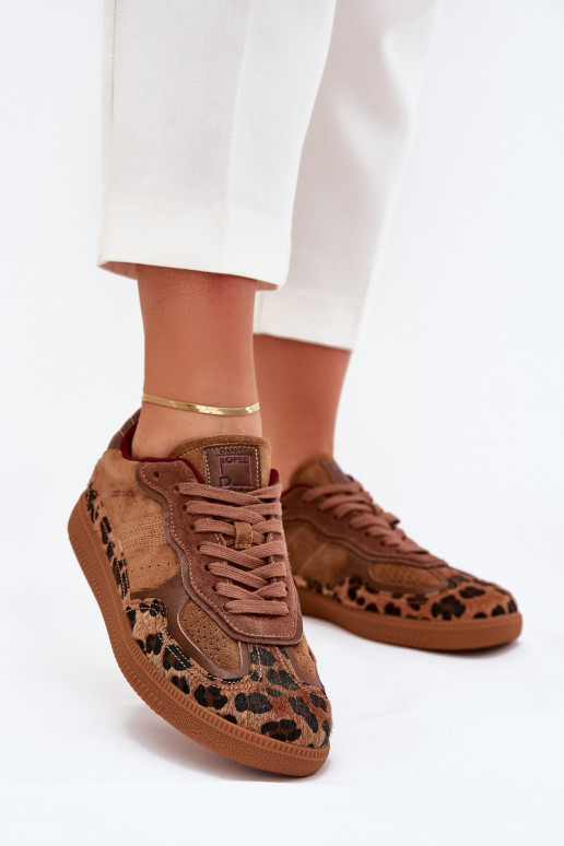 Sneakers Stilvollllschuhe Feminin Daniel Lopez Just Dare SS2D4017 mit Leopardenfellmuster Sneakers Stilvollllschuhe Feminin Daniel Lopez Just Dare SS2D4017 mit Leopardenfellmuster