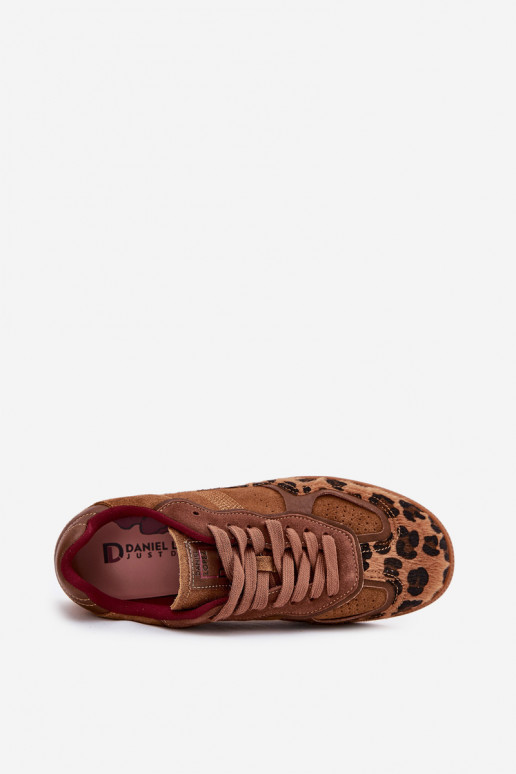 Sneakers Stilvollllschuhe Feminin Daniel Lopez Just Dare SS2D4017 mit Leopardenfellmuster Sneakers Stilvollllschuhe Feminin Daniel Lopez Just Dare SS2D4017 mit Leopardenfellmuster