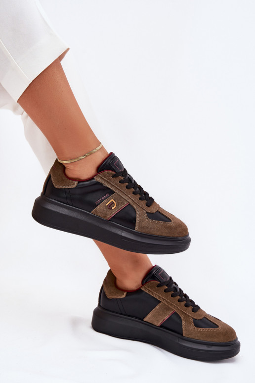 Haut Feminin Sneakers Stilvollllschuhe mit einer Plattform Daniel Lopez Just Dare SS2D4001 schZuarze Farbe Haut Feminin Sneakers Stilvollllschuhe mit einer Plattform Daniel Lopez Just Dare SS2D4001 schZuarze Farbe