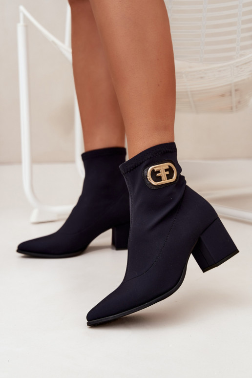 Damenstiefel Ze goldene Farbem Detalem Zazoo 3128 schZuarze Farbe Damenstiefel Ze goldene Farbem Detalem Zazoo 3128 schZuarze Farbe