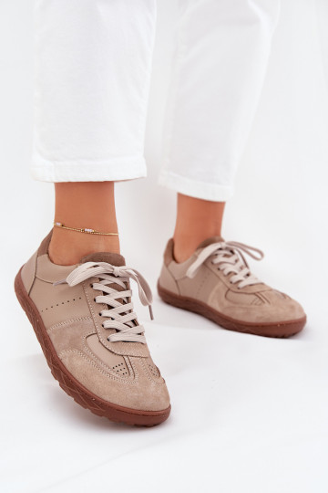 Haut Frauen Schuhe Barefoot Zazoo N1277S2 Beige 2