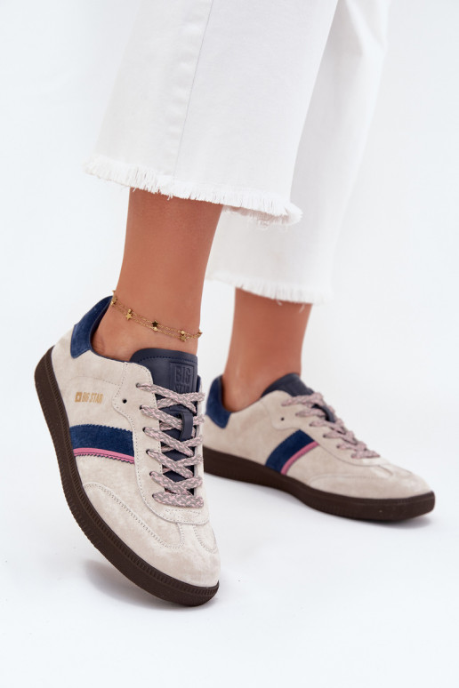 aus INildleder Niedrig Sneakers Stilvollllschuhe Feminin Big Star SS274679 HI-POLY SYSTEM graue Farbe aus INildleder Niedrig Sneakers Stilvollllschuhe Feminin Big Star SS274679 HI-POLY SYSTEM graue Farbe