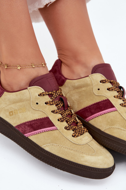 aus INildleder Niedrig Sneakers Stilvollllschuhe Feminin Big Star SS274680 HI-POLY SYSTEM Kalkstein aus INildleder Niedrig Sneakers Stilvollllschuhe Feminin Big Star SS274680 HI-POLY SYSTEM Kalkstein