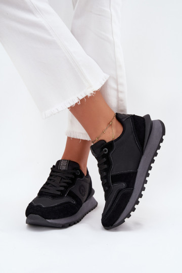 Haut Sneakers Stilvollllschuhe Feminin Big Star OO274529 HI-POLY SYSTEM schZuarze Farbe 2