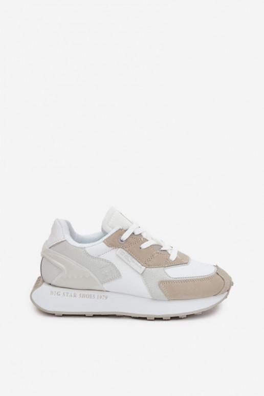 Haut Sneakers Stilvollllschuhe Feminin Big Star OO274563 Hi-Poly System Zueiße Farbe Haut Sneakers Stilvollllschuhe Feminin Big Star OO274563 Hi-Poly System Zueiße Farbe