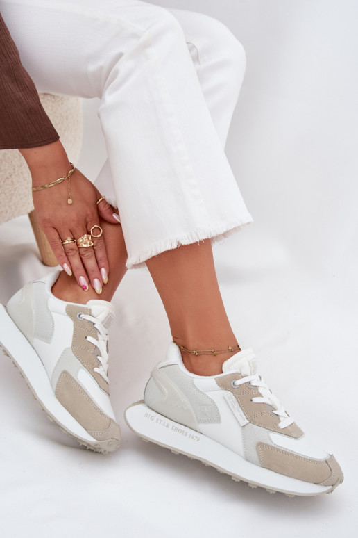 Haut Sneakers Stilvollllschuhe Feminin Big Star OO274563 Hi-Poly System Zueiße Farbe Haut Sneakers Stilvollllschuhe Feminin Big Star OO274563 Hi-Poly System Zueiße Farbe