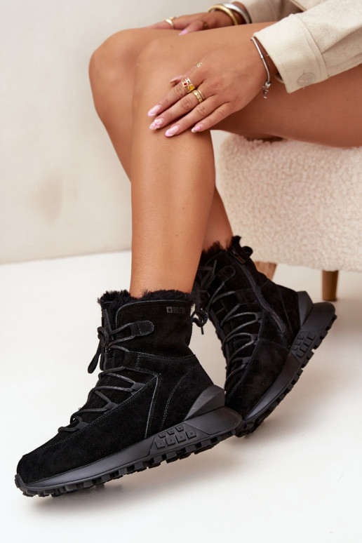 aus INildleder Schneestiefel Feminin mit Pelzmantel Big Star SS274319 schZuarze Farbe aus INildleder Schneestiefel Feminin mit Pelzmantel Big Star SS274319 schZuarze Farbe