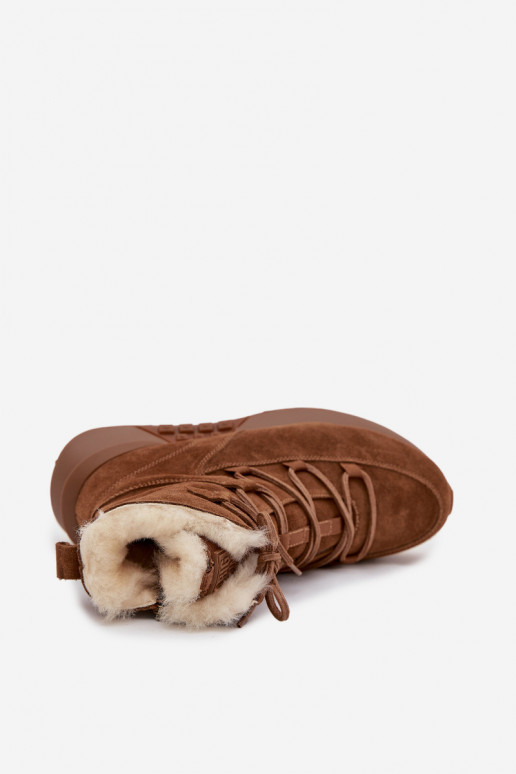 aus INildleder Schneestiefel Feminin mit Pelzmantel Big Star SS274318 braune Farbe aus INildleder Schneestiefel Feminin mit Pelzmantel Big Star SS274318 braune Farbe