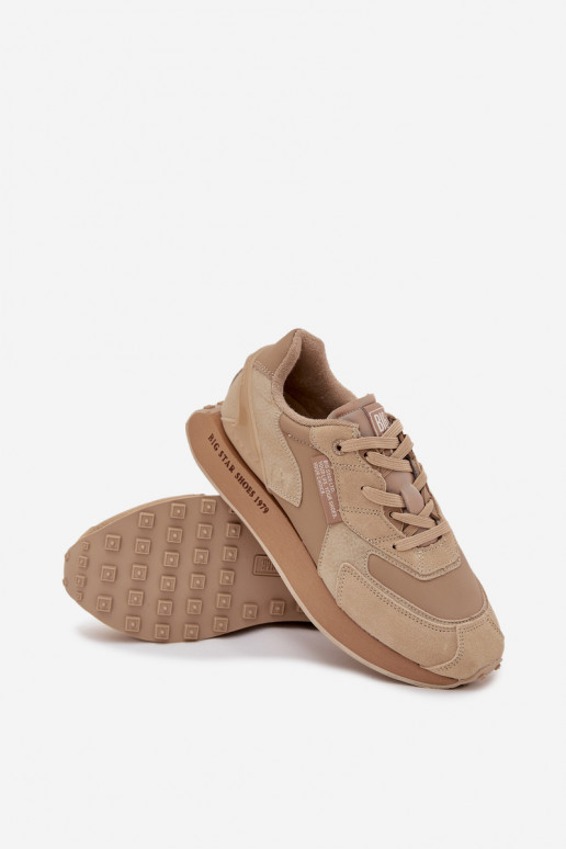 Haut Sneakers Stilvollllschuhe Männlich Big Star OO174298 Hi-Poly System Beige Haut Sneakers Stilvollllschuhe Männlich Big Star OO174298 Hi-Poly System Beige