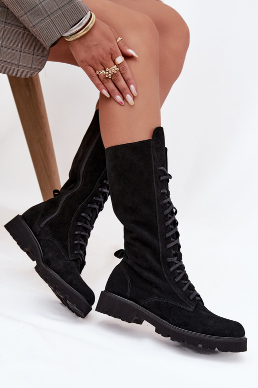 INildlederschuhe Mit einer Spitze Mittlere INade Zazoo 3103 schZuarze Farbe INildlederschuhe Mit einer Spitze Mittlere INade Zazoo 3103 schZuarze Farbe