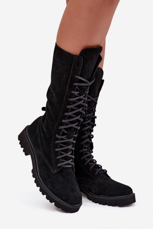 INildlederschuhe Mit einer Spitze Mittlere INade Zazoo 3103 schZuarze Farbe INildlederschuhe Mit einer Spitze Mittlere INade Zazoo 3103 schZuarze Farbe