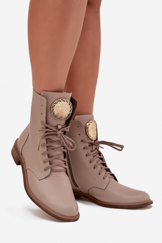 Haut Damenstiefel mit breiten Absätzen Ze goldene Farbem Detalem Zazoo 3084 Beige Haut Damenstiefel mit breiten Absätzen Ze goldene Farbem Detalem Zazoo 3084 Beige