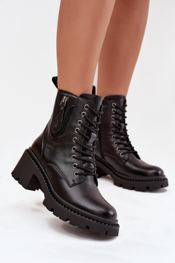 Haut Damenstiefel Klocke sich Zuarm laufen Vinceza 86418 schZuarze Farbe 2