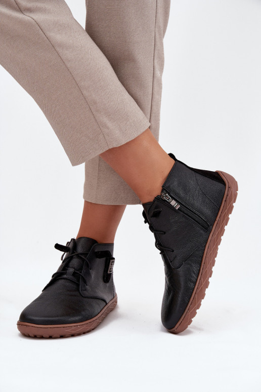 Haut Schuhe Barefoot Feminin Mit Dekorationen Detalem Zazoo 30072 schZuarze Farbe Haut Schuhe Barefoot Feminin Mit Dekorationen Detalem Zazoo 30072 schZuarze Farbe