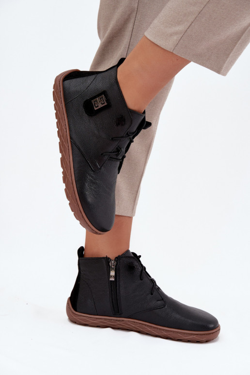 Haut Schuhe Barefoot Feminin Mit Dekorationen Detalem Zazoo 30072 schZuarze Farbe Haut Schuhe Barefoot Feminin Mit Dekorationen Detalem Zazoo 30072 schZuarze Farbe