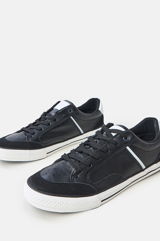 Schwarze Herren Sportschuhe mit...