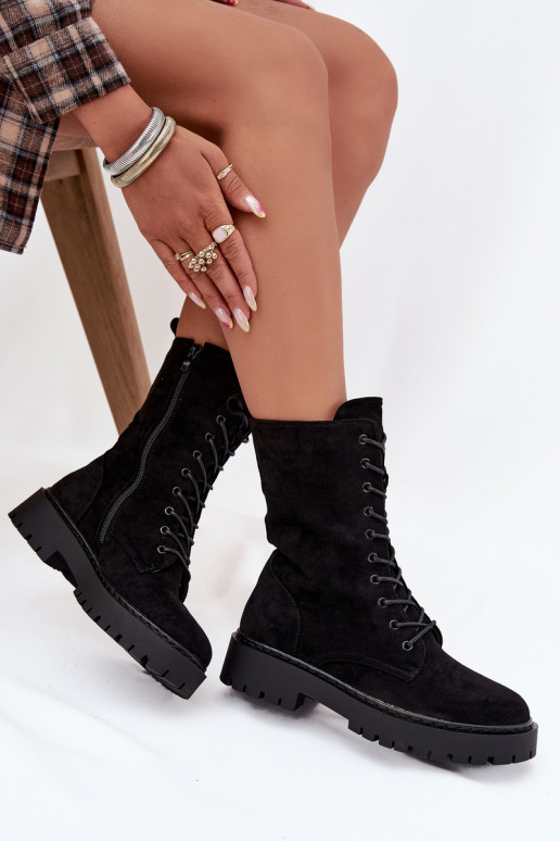 Damen gefütterte Arbeitsstiefel, schwarz, Tai turirvielle Damen gefütterte Arbeitsstiefel, schwarz, Tai turirvielle