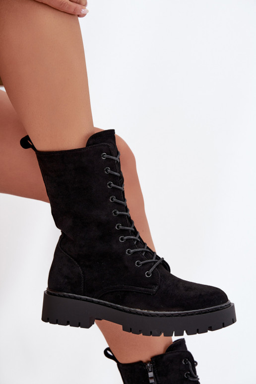 Damen gefütterte Arbeitsstiefel, schwarz, Tai turirvielle Damen gefütterte Arbeitsstiefel, schwarz, Tai turirvielle