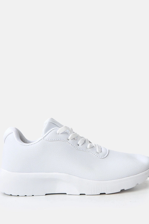 Weiße Herren-Sneaker mit erhöhter...