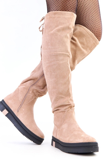 Beige Schuhe mit Plateausohle Barissa 2
