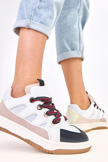 Schwarze Sneakers mit breiten Schnürsenkeln Neolis 2