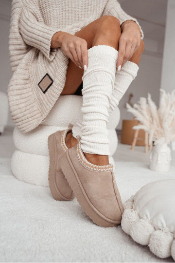 AufZuärmene BaZuełniane IN Prążek elfenbeinfarbe