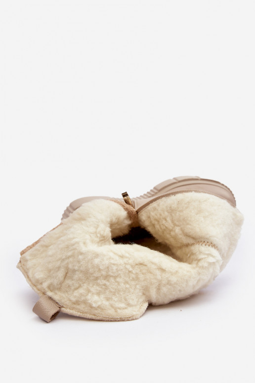 Feminin Haut Stiefel Mit INilna Beige Bayla