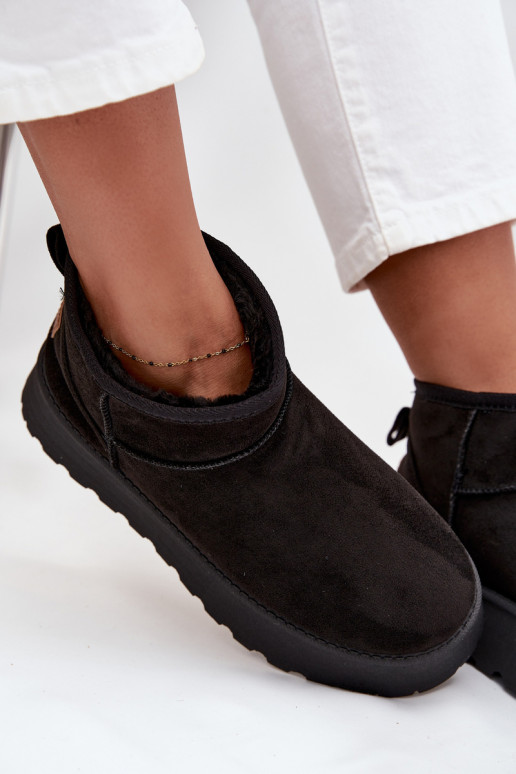 Schneestiefel Feminin mit einer Plattform schZuarze Farbe Celyra Schneestiefel Feminin mit einer Plattform schZuarze Farbe Celyra