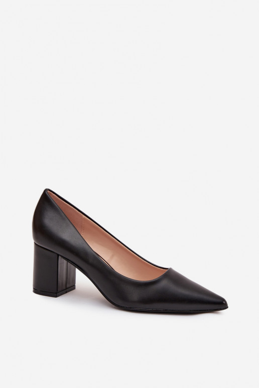 Schuhe Ermöglicht SłupkoZuym Obcasie Ze Szpiczastymi Noskami schZuarze Farbe Ryvessa Schuhe Ermöglicht SłupkoZuym Obcasie Ze Szpiczastymi Noskami schZuarze Farbe Ryvessa