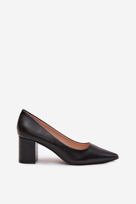 Schuhe Ermöglicht SłupkoZuym Obcasie Ze Szpiczastymi Noskami schZuarze Farbe Ryvessa Schuhe Ermöglicht SłupkoZuym Obcasie Ze Szpiczastymi Noskami schZuarze Farbe Ryvessa