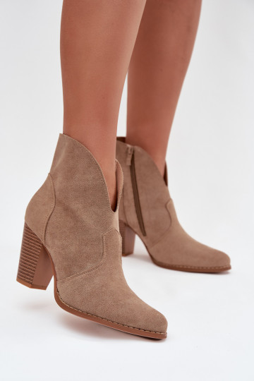 Damenstiefelaus Öko-INildlederu Beige Elvirae 2