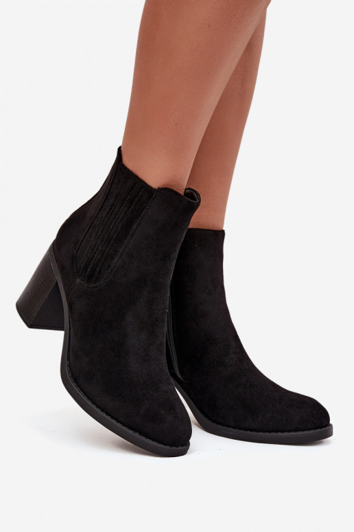 sich Zuarm laufen Damenstiefel Ermöglicht SłupkoZuym Obcasie schZuarze Farbe Brevina