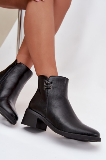 Klocke warme Damenstiefel schwarz Delmira