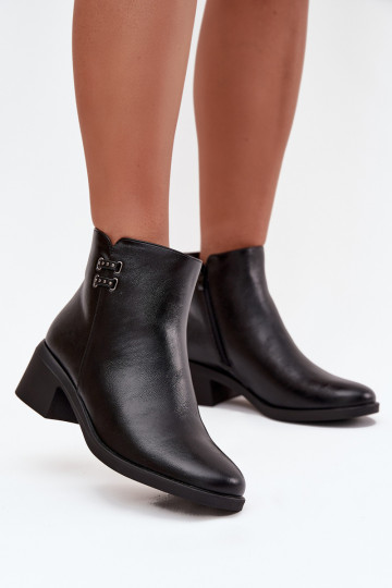 sich Zuarm laufen Damenstiefel Klocke schZuarze Farbe Delmira 2