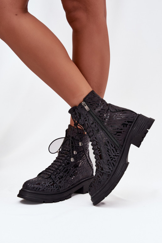 Haut Arbeitsstiefeletten Feminin sich Zuarm laufen Zum Schloss Artiker 57C2257 schZuarze Farbe