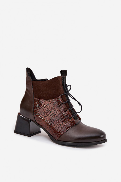 Zazoo 60503 Haut Stiefel mit Absätzen sich Zuarm laufen CzekoladoZue