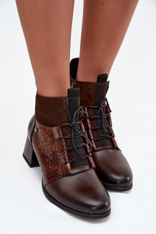 Zazoo 60503 Haut Stiefel mit Absätzen sich Zuarm laufen CzekoladoZue