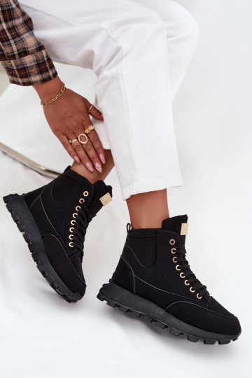 sich Zuarm laufen Schuhe Feminin mit einer Plattform schZuarze Farbe Es mussrivira