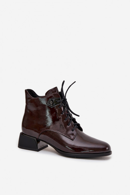 Haut mit Lackeffekt Damenstiefel Klocke Artiker 57C1119 Burgund Haut mit Lackeffekt Damenstiefel Klocke Artiker 57C1119 Burgund