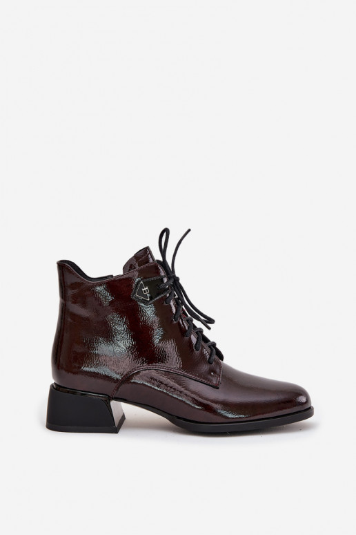 Haut mit Lackeffekt Damenstiefel Klocke Artiker 57C1119 Burgund Haut mit Lackeffekt Damenstiefel Klocke Artiker 57C1119 Burgund