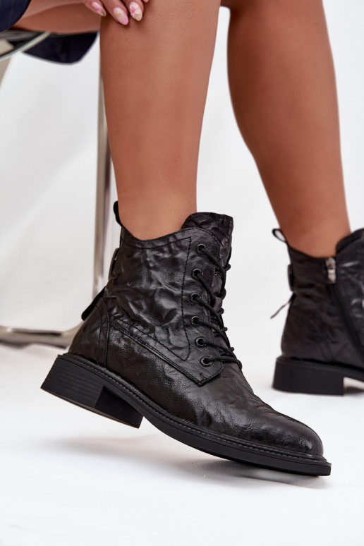 DamenstiefelErmöglichtturalnej Skóry sich Zuarm laufen Artiker 57C1006 schZuarze Farbe