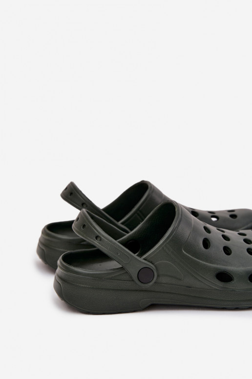 Herren-Sandalen für Garten und Pool, in Grün