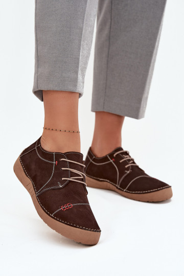 Haut Schuhe FemininPrzeszyciami Artiker 57C2114 braune Farbe 2