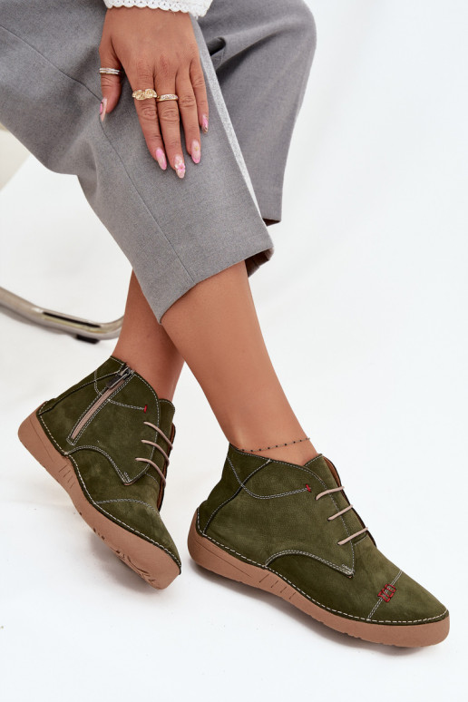 Haut Schuhe FemininPrzeszyciami Zum Schloss Artiker 57C2119 grüne Farbe