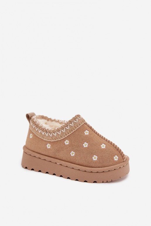 Schneestiefel Kindischmit floralen Motivenuszkami sich Zuarm laufen mit Fell innen Beige Palina Schneestiefel Kindischmit floralen Motivenuszkami sich Zuarm laufen mit Fell innen Beige Palina