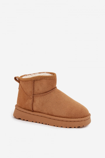 Schneestiefel Kindisch Jugend sich Zuarm laufen mit Fell innen braune Farbe Mireya 2